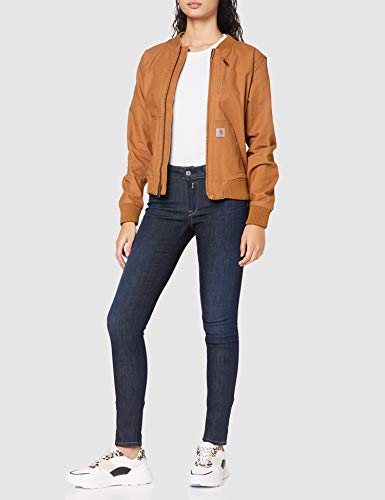 Carhartt Crawford Bomber Jacket Chaquetas, Brown, XS Regular para Mujer