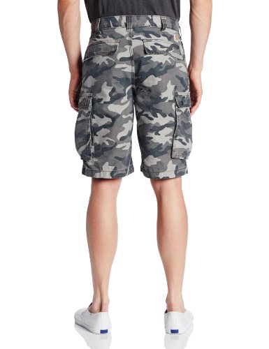 Carhartt - Pantalones cortos de camuflaje para hombre (27,9 cm), 36W (UK), Rugged Gray Camo, 1