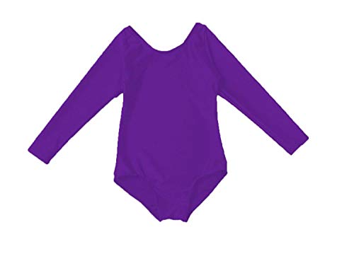 Carnavalife Maillot Ballet Danza Niña de Manga Larga y Cuello Redondo (Morado, 7-9 años) Carnavalife Maillot Ballet Danza Niña de Manga Larga y Cuello Redondo (Morado, 7-9 años)