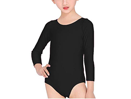 Carnavalife Maillot Ballet Danza Niña de Manga Larga y Cuello Redondo (Negro, 12 años) Carnavalife Maillot Ballet Danza Niña de Manga Larga y Cuello Redondo (Negro, 12 años)