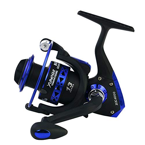 Carrete de pesca, carrete de spinning 13 + 1 BB, bobina de metal y carrete de pesca rápido liso con mango de metal intercambiable izquierda/derecha Relación de transmisión 5,5:1 Carrete de pesca, carrete de spinning 13 + 1 BB, bobina de metal y carrete de pesca rápido liso con mango de metal intercambiable izquierda/derecha Relación de transmisión 5,5:1