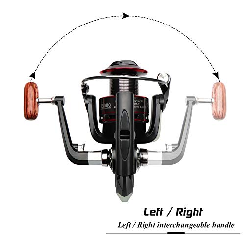 Carrete de pesca spinning, de la marca BNTCarrete de metal para pesca spinning, series 1000, 2000, 3000, 4000, 5000, 6000 y 7000., 11BB DK1000 Series Carrete de pesca spinning, de la marca BNTCarrete de metal para pesca spinning, series 1000, 2000, 3000, 4000, 5000, 6000 y 7000., 11BB DK1000 Series