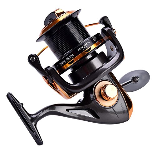 Carrete de Spinning 12 + 1BB Carretes de Pesca de Alta Velocidad de Fundición Metálica para Pesca Agua Salada de Agua Dulce(11000) Carrete de Spinning 12 + 1BB Carretes de Pesca de Alta Velocidad de Fundición Metálica para Pesca Agua Salada de Agua Dulce(11000)