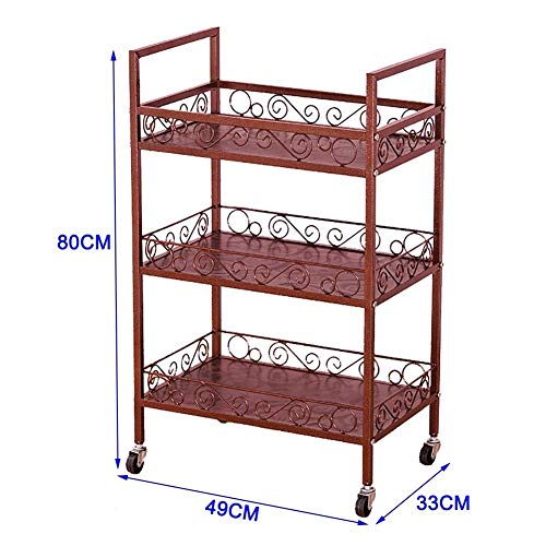 Carrito rodante casero de 3 niveles para trabajo de metal para s / Trabajo en casa para hospital Herramienta de carrito Belleza móvil Carrito SPA con rueda universal Adecuado para cualquier escena Carrito rodante casero de 3 niveles para trabajo de metal para s / Trabajo en casa para hospital Herramienta de carrito Belleza móvil Carrito SPA con rueda universal Adecuado para cualquier escena
