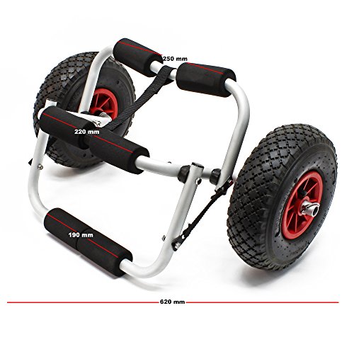Carro de transporte de aluminio plegable 45 kg carro para barcos carro para canoas carro para canoas accesorios para kayak Carro de transporte de aluminio plegable 45 kg carro para barcos carro para canoas carro para canoas accesorios para kayak