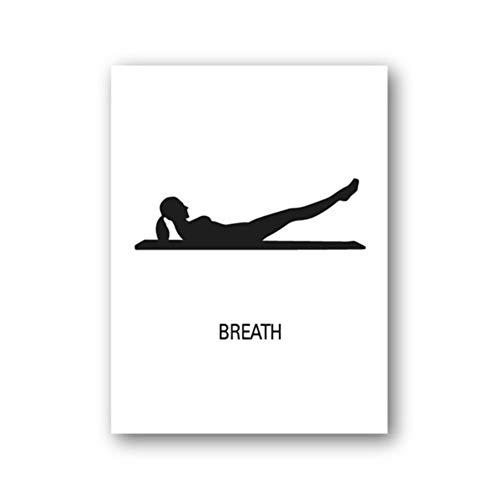 Carteles e impresiones Pilates Gift Pilates Studio Decor Modern Minimalism Inspiration Wall Art Canvas Painting Pictures-50x70cm 40x60cm 30x40x4Pcscm Sin marco