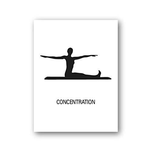 Carteles e impresiones Pilates Gift Pilates Studio Decor Modern Minimalism Inspiration Wall Art Canvas Painting Pictures-50x70cm 40x60cm 30x40x4Pcscm Sin marco