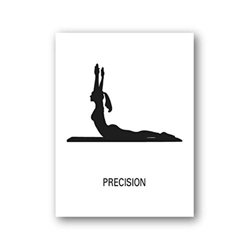 Carteles e impresiones Pilates Gift Pilates Studio Decor Modern Minimalism Inspiration Wall Art Canvas Painting Pictures-50x70cm 40x60cm 30x40x4Pcscm Sin marco