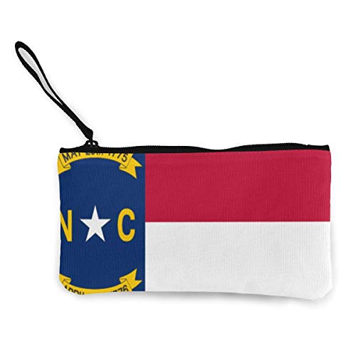 Cartera de Lona con la Bandera del Estado de Carolina del Norte Exquisitos monederos El Monedero de Lona pequeño se USA para Guardar Monedas, identificación y Otros Cartera de Lona con la Bandera del Estado de Carolina del Norte Exquisitos monederos El Monedero de Lona pequeño se USA para Guardar Monedas, identificación y Otros