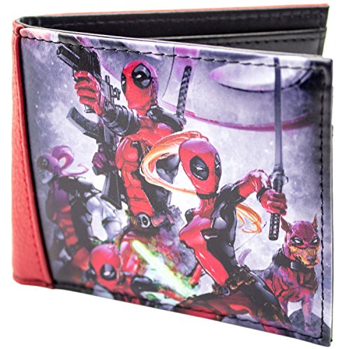 Cartera de Marvel Deadpool Lucha del equipo Rojo