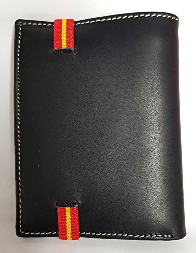 Cartera Piel Ubrique con Gomilla Bandera España