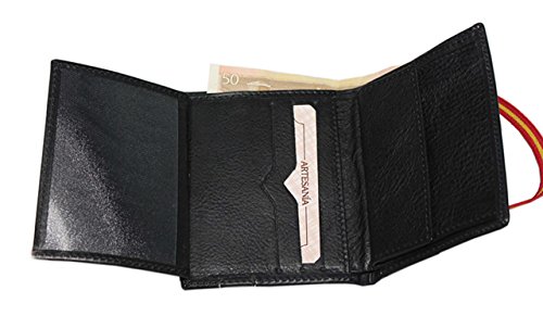 Cartera Piel Ubrique con Gomilla Bandera España Cartera Piel Ubrique con Gomilla Bandera España