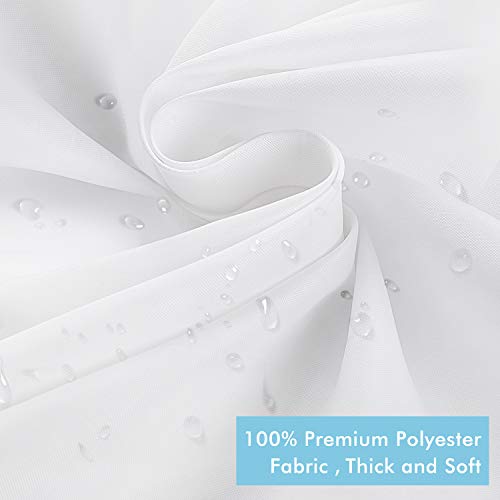 Carttiya Cortina de BaƱo, Cortina de Ducha Blanca, Tela Impermeable y Antimoho, Cortina de Fibra y PoliƩster, Lavable a MƔquina, 180x180cm con 12 Anillas Antioxidantes, DiseƱo de Dobladillo Ponderado Carttiya Cortina de BaƱo, Cortina de Ducha Blanca, Tela Impermeable y Antimoho, Cortina de Fibra y PoliƩster, Lavable a MƔquina, 180x180cm con 12 Anillas Antioxidantes, DiseƱo de Dobladillo Ponderado