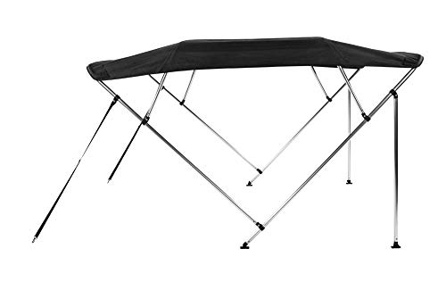 Carvid Marine Toldo Bimini 4 Arcos Fabricado en Aluminio Pulido Brillante. Adaptable a Todo Tipo de embarcaciones. Largo de Cobertura 240x200-220x130 Negro Carvid Marine Toldo Bimini 4 Arcos Fabricado en Aluminio Pulido Brillante. Adaptable a Todo Tipo de embarcaciones. Largo de Cobertura 240x200-220x130 Negro