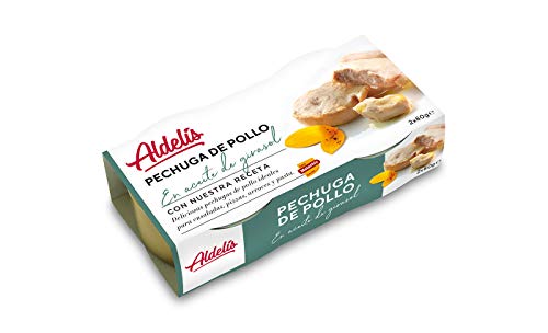 Casa Matachín 010206 Aldelís Conserva Pollo Aceite Pack 80 x 2, 2 Unidades, 160 g, Pack de 16