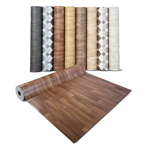 casa pura Suelo Laminado Vinilo - Suelo de Vinilo Antideslizante en Rollo | Suelo PVC Decorativo para cocina, baño, salon | Muchas Opciones | Roble Dorado - 200x250 cm