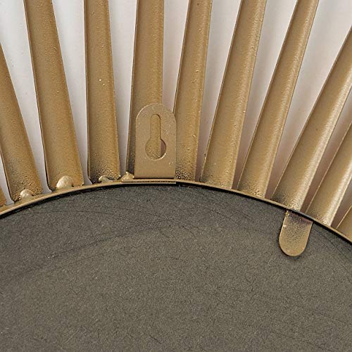 CasaJame Hogar Muebles Decoración Espejo de Pared en Forma de Sol Estilo Étnico Moderno Hierro Dorado Ø 75 cm CasaJame Hogar Muebles Decoración Espejo de Pared en Forma de Sol Estilo Étnico Moderno Hierro Dorado Ø 75 cm