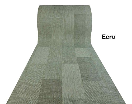 Casatessile QUADRILAND Moderno Vinilo y Alfombra Antideslizante - Ecru Casatessile QUADRILAND Moderno Vinilo y Alfombra Antideslizante - Ecru