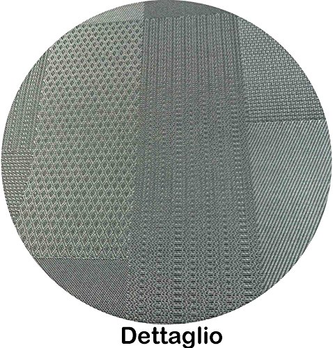 Casatessile QUADRILAND Moderno Vinilo y Alfombra Antideslizante - Ecru Casatessile QUADRILAND Moderno Vinilo y Alfombra Antideslizante - Ecru