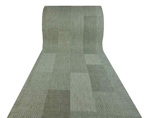Casatessile QUADRILAND Moderno Vinilo y Alfombra Antideslizante - Ecru Casatessile QUADRILAND Moderno Vinilo y Alfombra Antideslizante - Ecru