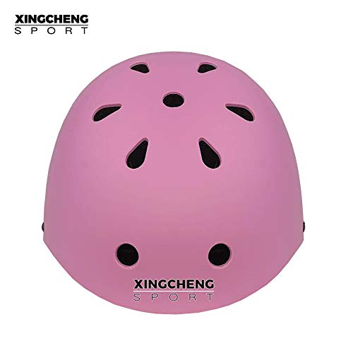 Casco Ajustable para niños y Equipo de protección, Cascos y Almohadillas para Bicicletas para niños pequeños, Rodilleras, Coderas y muñequeras (Pink, S(3-8years Old))