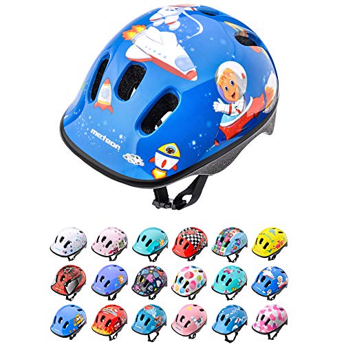 Casco Bicicleta Bebe Helmet Bici Ciclismo para Niño - Cascos para Infantil Bici Helmet para Patinete Ciclismo Montaña BMX Carretera Skate Patines monopatines (XS 44-48 cm, Space)