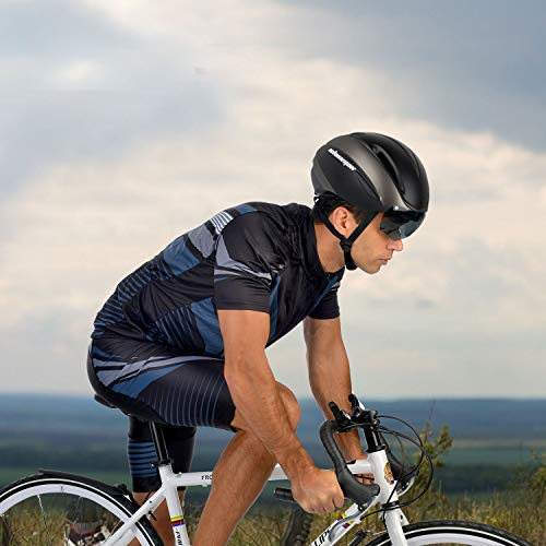 Casco Bicicleta con Visera, Kinglead Protección de Seguridad Ajustable Casco de Bicicleta Ligera para Montar en Bicicleta Casco de Bicicleta BMX Scooter Skate Mountain Road Casco Bicicleta con Visera, Kinglead Protección de Seguridad Ajustable Casco de Bicicleta Ligera para Montar en Bicicleta Casco de Bicicleta BMX Scooter Skate Mountain Road