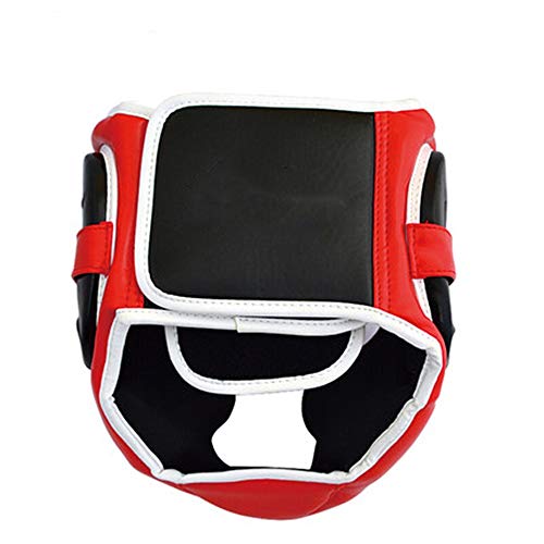 Casco boxeo Campana de boxeo hombres y mujeres profesionales Sanda La lucha contra la máscara del casco de boxeo artes marciales La lucha contra la Competencia Sombrero ( Color : Black , Size : M )