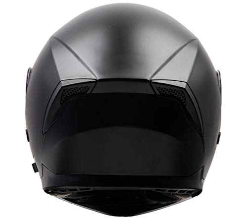 Casco Moto Integral ECE Homologado - YEMA YM-831 Casco de Moto Scooter para Mujer Hombre Adultos con Doble Visera -Negro Mate-L Casco Moto Integral ECE Homologado - YEMA YM-831 Casco de Moto Scooter para Mujer Hombre Adultos con Doble Visera -Negro Mate-L