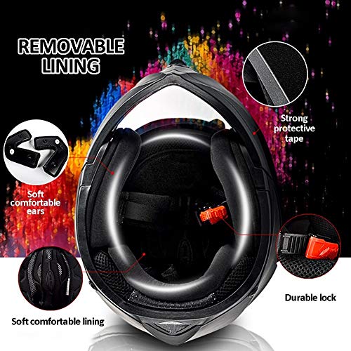 Casco para Moto con Bluetooth Cascos Modular Flip Up Motocicleta, ECER 22-05 Aprobado Doble Visera Anti Niebla HD Reducción de Ruido con Altavoz Incorporado para Adultos 55-62cm Casco para Moto con Bluetooth Cascos Modular Flip Up Motocicleta, ECER 22-05 Aprobado Doble Visera Anti Niebla HD Reducción de Ruido con Altavoz Incorporado para Adultos 55-62cm