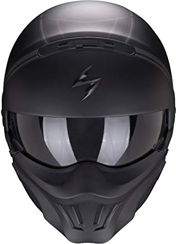 Casco Scorpion Exo-Combat EVO Unborn Matt Black-Silver XXL Casco Scorpion Exo-Combat EVO Unborn Matt Black-Silver XXL
