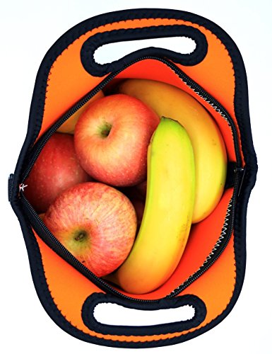 Case Wonder Bolsa Porta Alimentos - Neopreno Bolsa Almuerzo / Bolsa Comida/ Bolsa Térmica Porta Alimentos / Fiambreras Comida Trabajo con Correa de Hombro para Infantil Escolares Trabajo Picnic