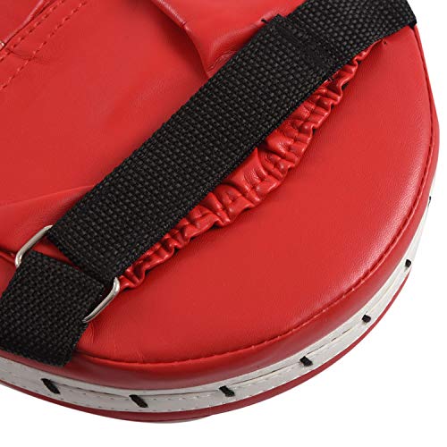 Casinlog 2 almohadillas de boxeo para entrenamiento de entrenamiento de boxeo, almohadillas de mano, patadas, color rojo