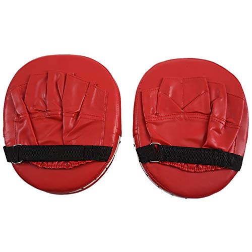 Casinlog 2 almohadillas de boxeo para entrenamiento de entrenamiento de boxeo, almohadillas de mano, patadas, color rojo