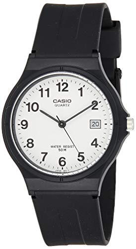 Casio Classic MW-59-7BVDF, Reloj Analógico de Cuarzo con Calendario y Correa de Resina para Hombre, Negro