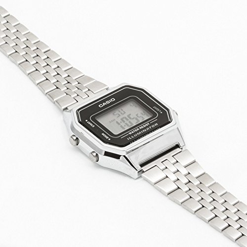 Casio Collection LA680WEA-1EF Reloj de pulsera para Mujer, Negro/Gris