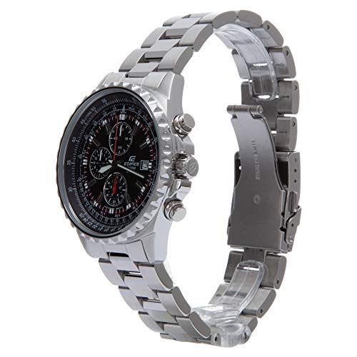 Casio EDIFICE Reloj en caja sólida, 10 BAR, Negro, para Hombre, con Correa de Acero inoxidable, EF-527D-1AVEF Casio EDIFICE Reloj en caja sólida, 10 BAR, Negro, para Hombre, con Correa de Acero inoxidable, EF-527D-1AVEF