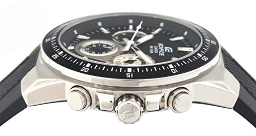 Casio EF-552-1AVEF EDIFICE - Reloj en caja sólida de acero inoxidable, 10 BAR, para Hombre, con Correa de Acero macizo, Negro Casio EF-552-1AVEF EDIFICE - Reloj en caja sólida de acero inoxidable, 10 BAR, para Hombre, con Correa de Acero macizo, Negro