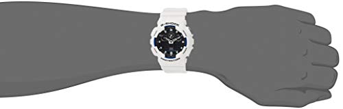 Casio G-SHOCK Reloj Analógico-Digital, 20 BAR, Blanco, para Hombre, GA-100B-7AER Casio G-SHOCK Reloj Analógico-Digital, 20 BAR, Blanco, para Hombre, GA-100B-7AER