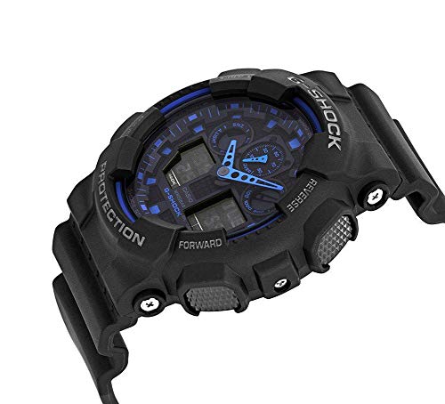 Casio G-SHOCK Reloj Analógico-Digital, 20 BAR, Negro, para Hombre, GA-100-1A2ER