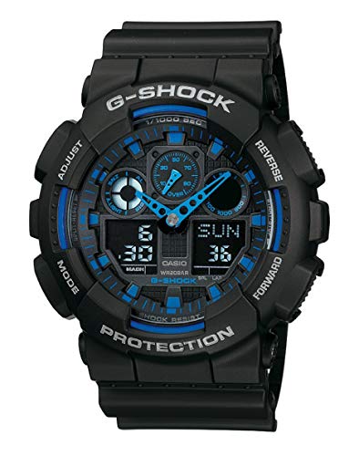 Casio G-SHOCK Reloj Analógico-Digital, 20 BAR, Negro, para Hombre, GA-100-1A2ER Casio G-SHOCK Reloj Analógico-Digital, 20 BAR, Negro, para Hombre, GA-100-1A2ER