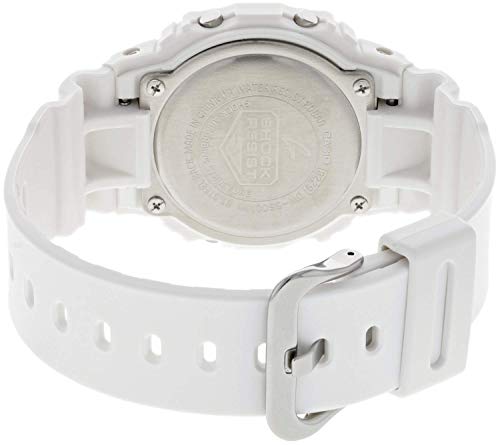 Casio G-SHOCK Reloj Digital, 20 BAR, Blanco, para Hombre, DW-5600MW-7ER
