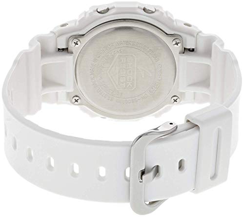 Casio G-SHOCK Reloj Digital, 20 BAR, Blanco, para Hombre, DW-5600MW-7ER Casio G-SHOCK Reloj Digital, 20 BAR, Blanco, para Hombre, DW-5600MW-7ER