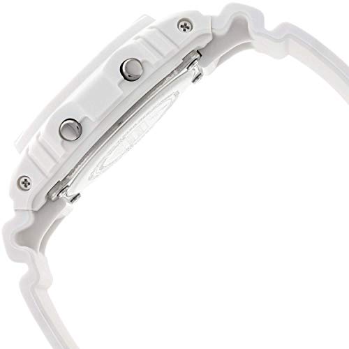 Casio G-SHOCK Reloj Digital, 20 BAR, Blanco, para Hombre, DW-5600MW-7ER Casio G-SHOCK Reloj Digital, 20 BAR, Blanco, para Hombre, DW-5600MW-7ER