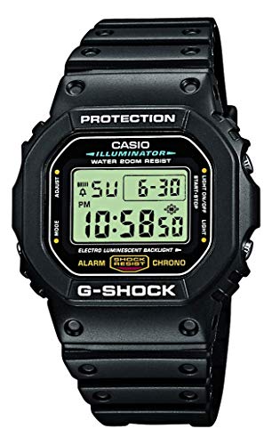 Casio G-SHOCK Reloj Digital, 20 BAR, Negro, para Hombre, DW-5600E-1VER Casio G-SHOCK Reloj Digital, 20 BAR, Negro, para Hombre, DW-5600E-1VER