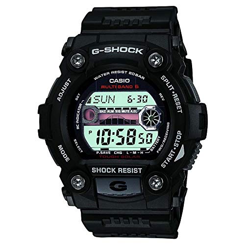 Casio G-SHOCK Reloj Digital, Reloj radiocontrolado y solar, 20 BAR, Negro, para Hombre, GW-7900-1ER