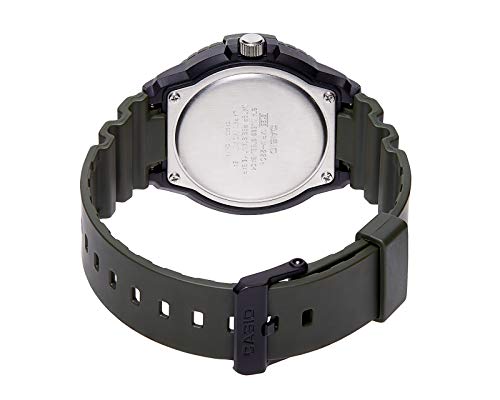 CASIO MRW-220HCM-3BVEF- Reloj Analógico para Hombre, de Cuarzo con Correa en Resina, Verde