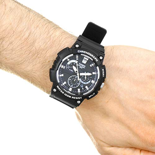 Casio Reloj Analogico para Hombre de Cuarzo con Correa en Acero Inoxidable sólido MCW-200H-1AVEF