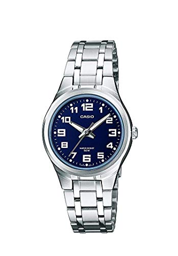 Casio Reloj analógico para Mujer de Cuarzo con Correa en Acero Inoxidable LTP-1310D-2BVEF