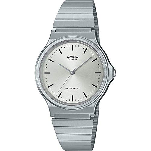 Casio Reloj Analógico para Unisex Adultos de Cuarzo con Correa en Acero Inoxidable MQ-24D-7EEF